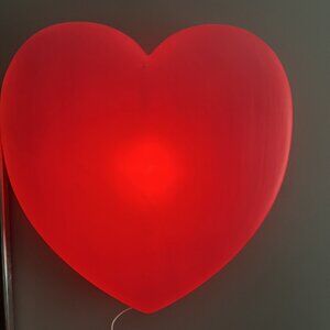 Vintage Blow mold 1995 Union Products 18” Red Valentine Heart